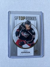 2022-23 SP Authentic SP Top Rookies Kent Johnson #TR-6 Blue Jackets (RC)