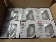 Box of 6 NEW SATCO 100W LED 17.5W PAR38/FL Dimmable Flood Light Medium Base