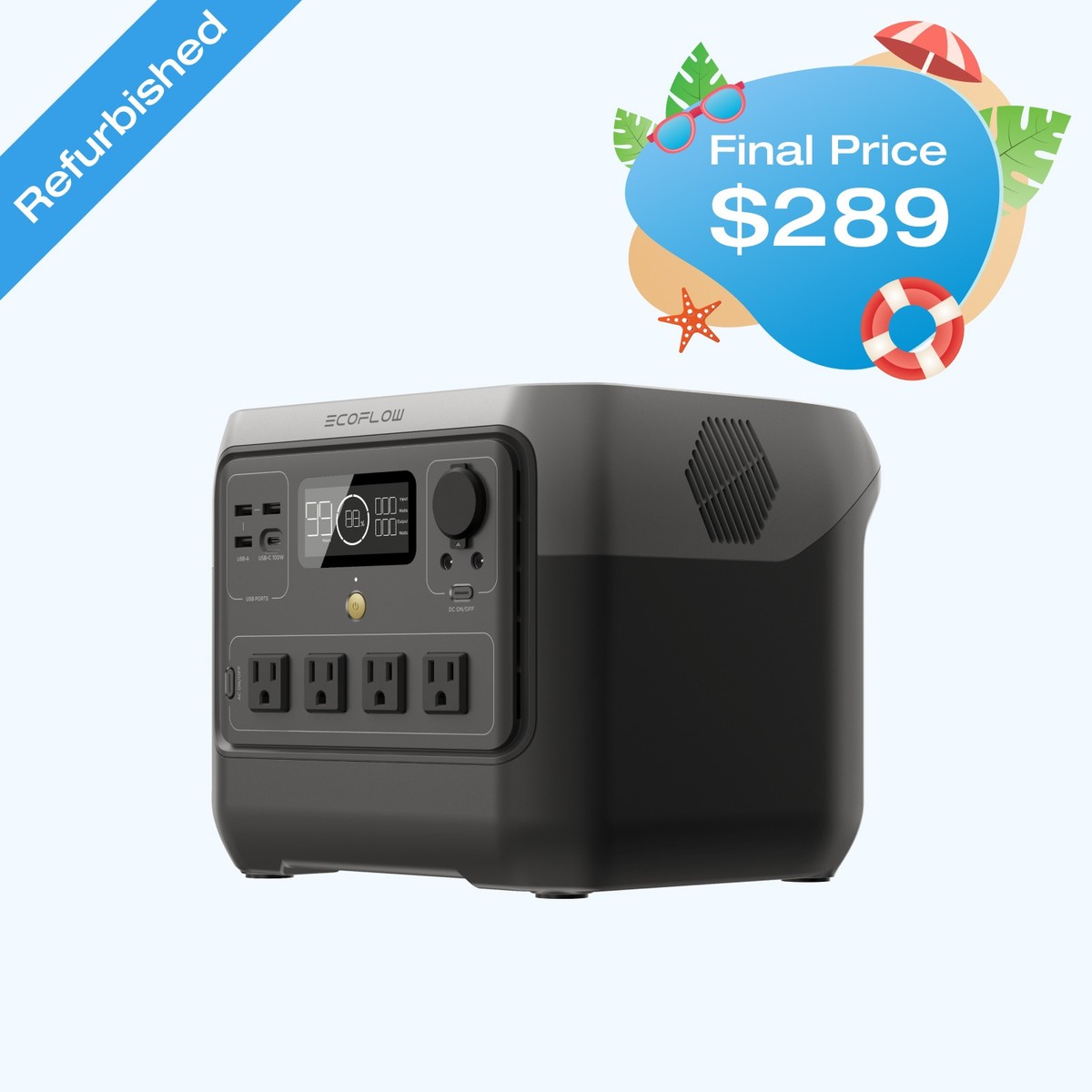 翌日発送！EcoFlow ポータブル電源 RIVER 2 Pro 768Wh 楽天市場】ポータブル電源 RIVER 2 Pro リバー2 プロ 定格出力