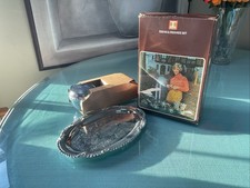 Vintage Sugar & Creamer/Tray IRVINWARE Made In USA Stainless Steel