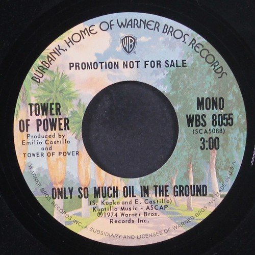 TOWER OF POWER: only so much oil in the ground / mono WB 7" Single 45 RPM - Picture 2 of 2
