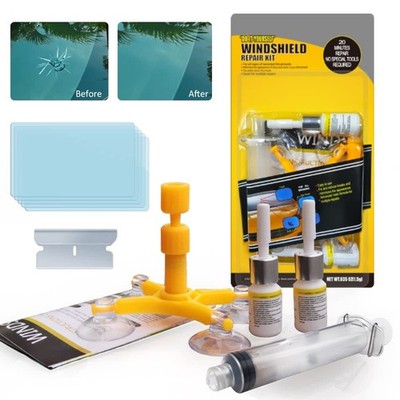 Windshield Repair Kit - Windshield Chip Repair Kit, Windshield Crack Repair K...
