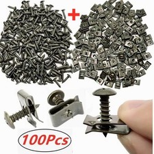 100PCS Car U-Type Metal Screw Clips Fasteners...