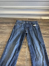 Levi's Selvedge 502 Jeans Made Crafted Mens 28x30 Taper Denim Workwear Western