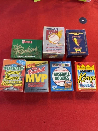 Vintage Sealed Baseball Card Box Lot Donruss Fleer Topps Nolan Ryan Rookies
