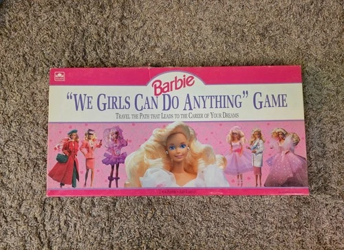 Vintage 1991 Mattel Board Game Barbie "We Girls Can Do Anything" - Complete