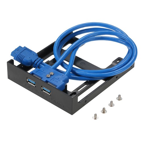 2-Port USB 3.0 Frontpanel-Hub Mit 20-Pin-Anschluss Für PC - Bild 1 von 10