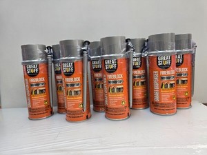 Image of (8) Great Stuff Smart Dispenser 12 oz. Fireblock Insulating Spray Foam Sealant