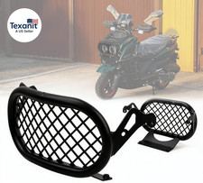 Motorcycel Front Headlight Guard with Mesh Cover in Heavy Iron Material Compatib