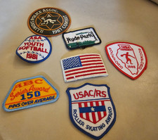 Vintage Ironic Hipster Oddball Sew On Iron On Patch lot of 7