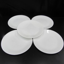 5 Corelle Winter Frost 10 White Dinner Plates...