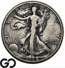 1928-S Walking Liberty Half Dollar, Better San Francisco Date