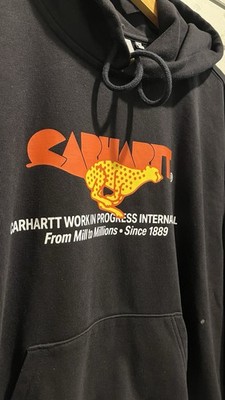 Carhartt Work in Progress WIP Runner Hoodie Sweatshirt Cheetah