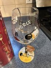 Lolita Brand Wine Glass-Hand Painted Celebrate Divorce See Photos Fun Design  — photo 2