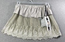 DEMDACO peek-a-boo Shirt Extender Embroidered Lace Size L NWT 