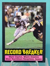 1985 Topps - Record Breaker - Mark Clayton #1 (RC)