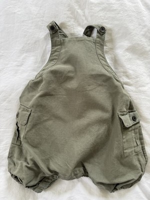 Banana Republic baby 18 - 24 Mos Linen Blend Bubble Overalls | Sage Green Spring