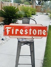 Firestone Porcelain Advertising Sign 36 inches on The Hot Collector
