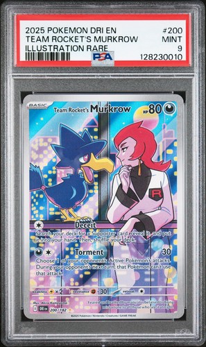 Team Rocket's Murkrow graded PSA 9 for sale on eBay