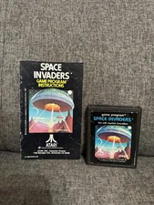 Space Invaders (Atari 2600, 1980) W/ Manual - Fast Free Shipping!! 🔥