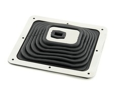 Mr. Gasket 9649 Shifter Boot - Large - 7-34 In X 4-12 In - Black - Rubber