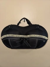 The Brag Co Bra Bag Hard Traveling Case Black Lace Bride Wedding