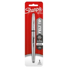 Sharpie Pen Stainless-Steel Felt Tip Fine Point Black Office School Home 0.4mm