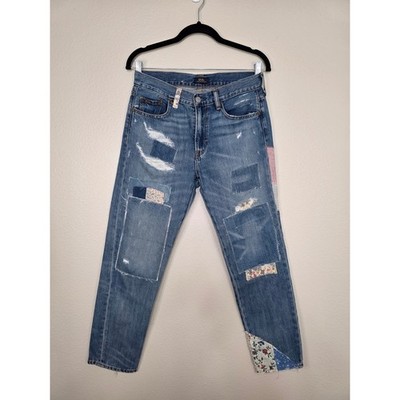 Polo Ralph Lauren The Avery Boyfriend Patchwork Jeans Size 25