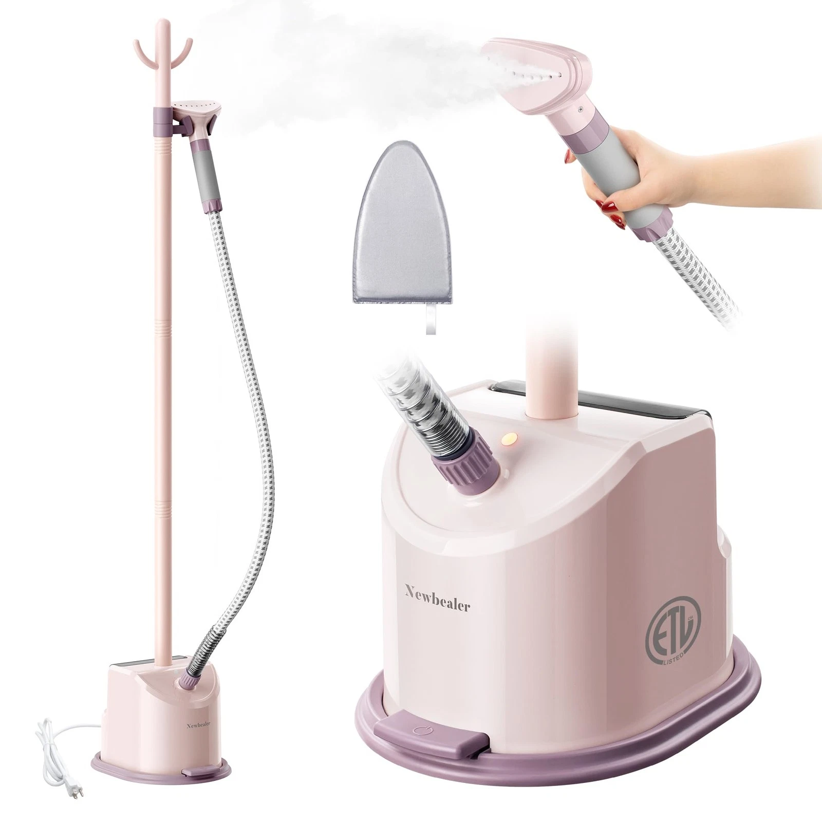 Newbealer Standing Garment Steamer - 1500W Full-Size Vertical Clothes Steamer -m