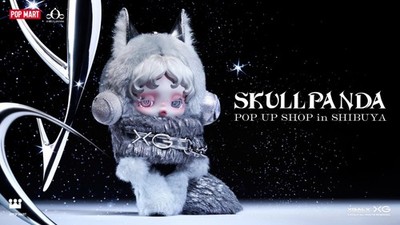 SKULLPANDA XG Plush Doll Pendant Japan Exclusive POPMART Popup