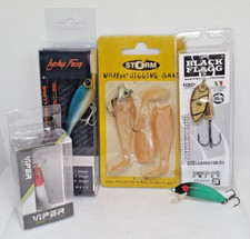 Lotto di 4 esche Lago Trota Bass + 1 Real Winner Originale Nuovo - EF189