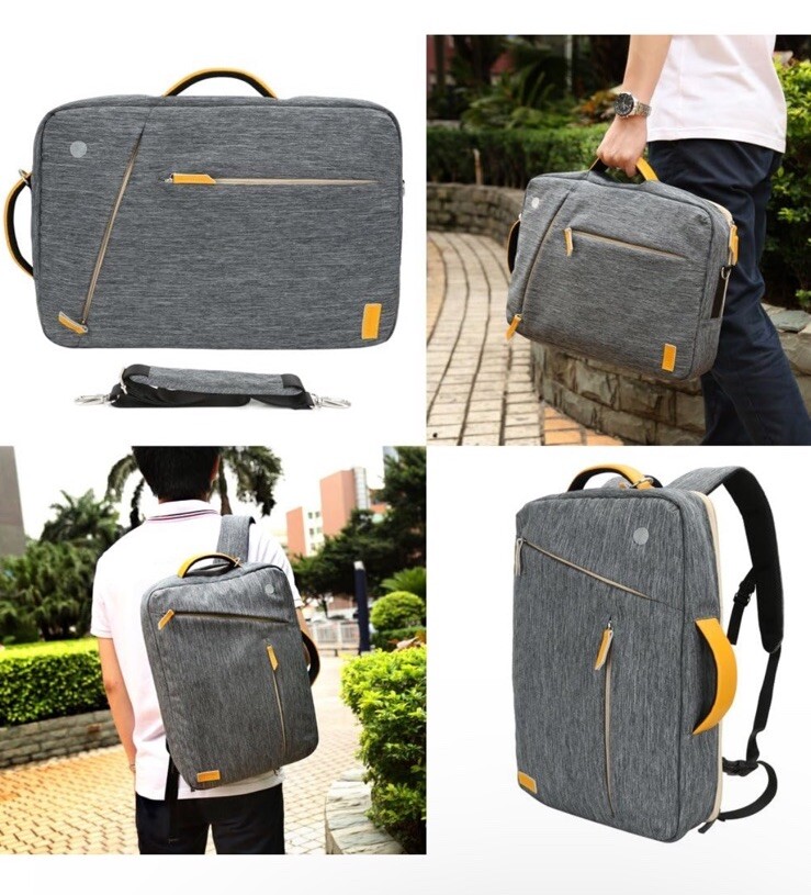 Convertible Backpack Briefcase Messenger Fits 17”… - image 1