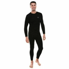 Xtreme Heat Men’s Base Layers Set Compression Pants & Shirt for Men Black S