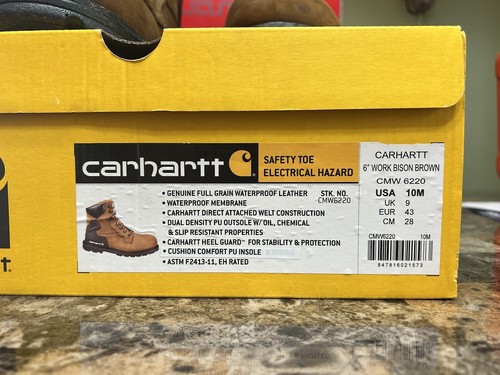 Carhartt Herren CMW6220 Stahlkappe Arbeitsstiefel, Bison Braun Öl Hellbraun Größe 10 - Bild 5 von 5