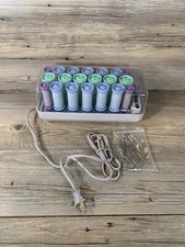 Clairol Smart Setter 20 Wax Core Rubber Hot Rollers Curlers R-20-1 with Clips