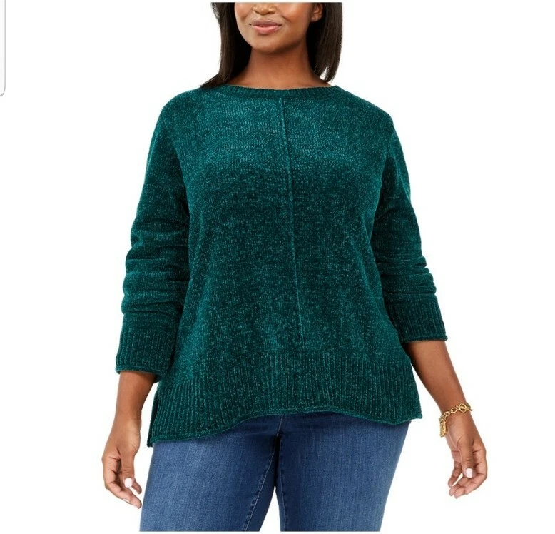 Plus size chenille sweater discount