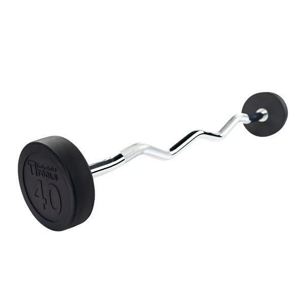 40 lb. Fixed Weight EZ Curl Barbell - Body-Solid SBZ40