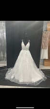 Sweetheart Blush Train Tulle White Sleeveless Wedding Gown