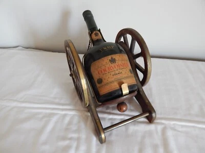 ANCIENNE Bouteille de COGNAC COURVOISIER Brandy of Napoléon PLEINE - Photo 1/4