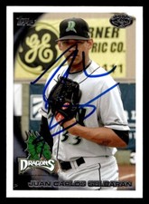 Juan Carlos Sulbaran signed auto 2010 Topps Pro Debut #241 Dayton Dragons