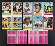 1976 Topps Baseball Set Break 14 Cards Robin Yount Don Sutton
