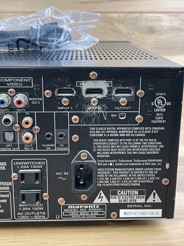 Marantz SR5001 A/V Surround Receiver-MISSING VOLUME DIAL - Picture 7 of 8
