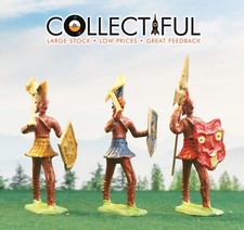 VINTAGE LEAD FIGURES - GLADIATORS - SPARTAN SOLDIERS X 3 - NICE SET    1418