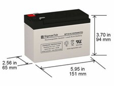 Enduring 6-DW-9 12V 9AH T2 Battery (Replaceme...