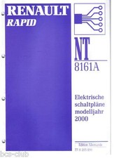 RENAULT RAPID 2000 ELEKTRISCHE SCHALTPLÄNE STROMLAUFPLÄNE WERKSTATT HANDBUCH 