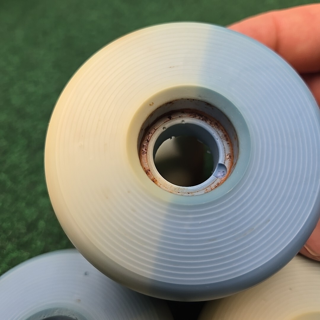 Vintage Blue Cream Two Tone Sims 63 Skateboard Roller skate Wheels