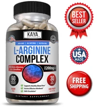 L-Arginine 60 Nitric Oxide Testosterone Booster Beta Alanine L Citrulline