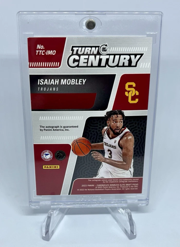 2022-23 Chronicles Draft - Isaiah Mobley RC Rookie Auto #'d /99 USC TROJANS - Image 2 of 4