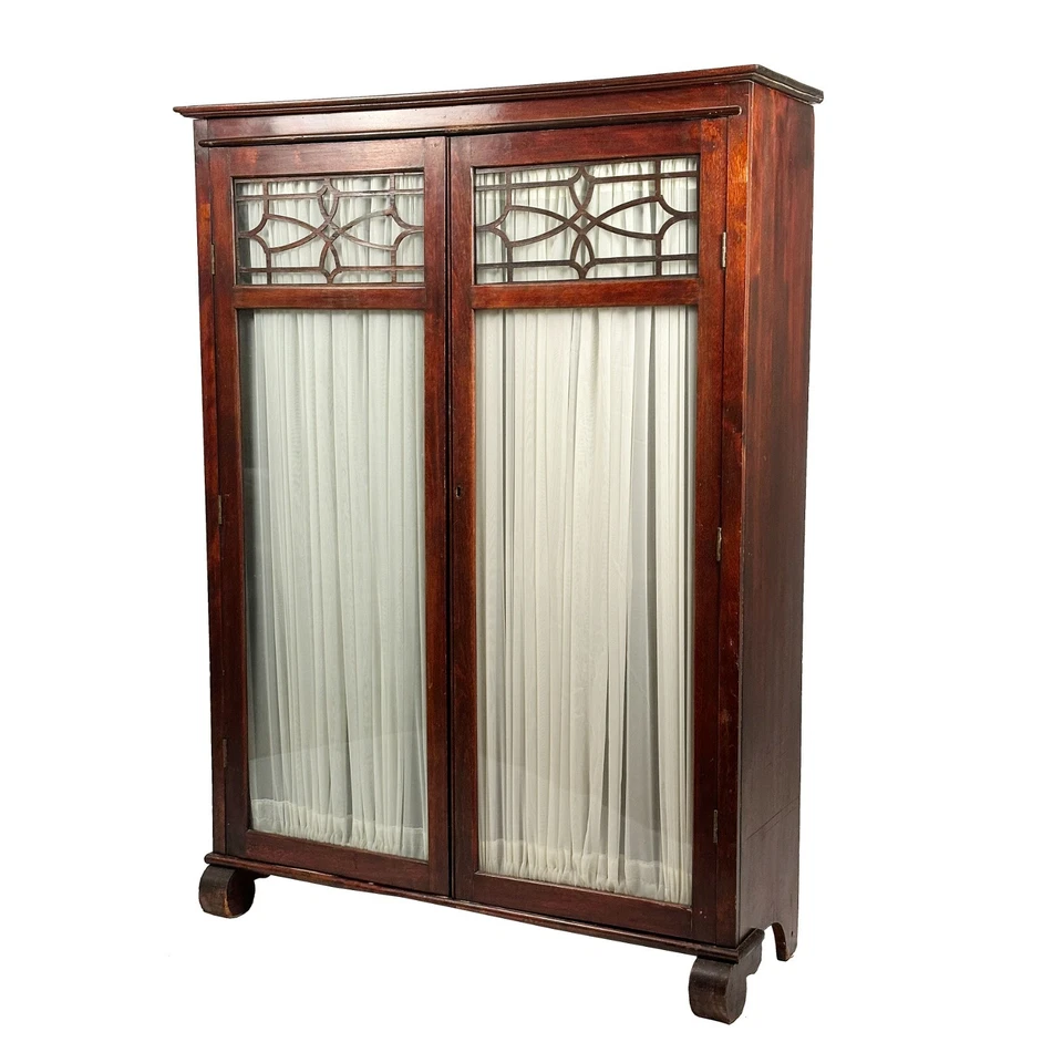 Librería Larkin Cuarto Roble Aserrado Doble Puerta, Artes y Manualidades, c. 1905 Foto 4 de 4