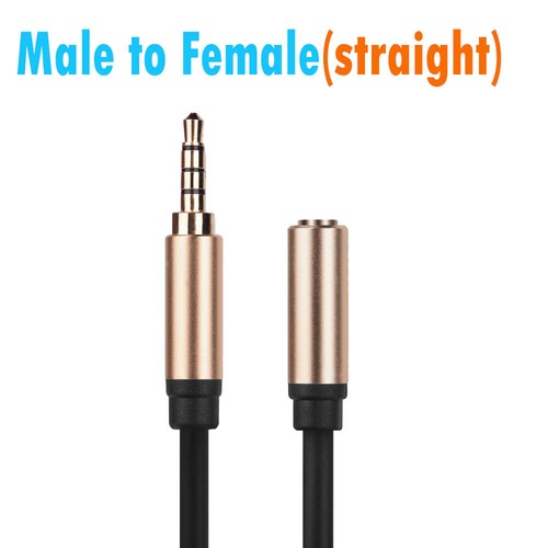 3.5mm Male to Male/Female Cable 4 pole Audio Extension Cable support mic Mike - Picture 12 of 13